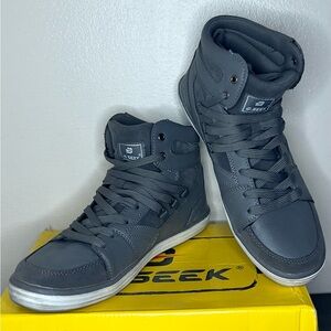 Men's Charcoal High-Top Sneakers